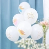 Balony dekoracja na chrzest święty chrzciny 6 szt